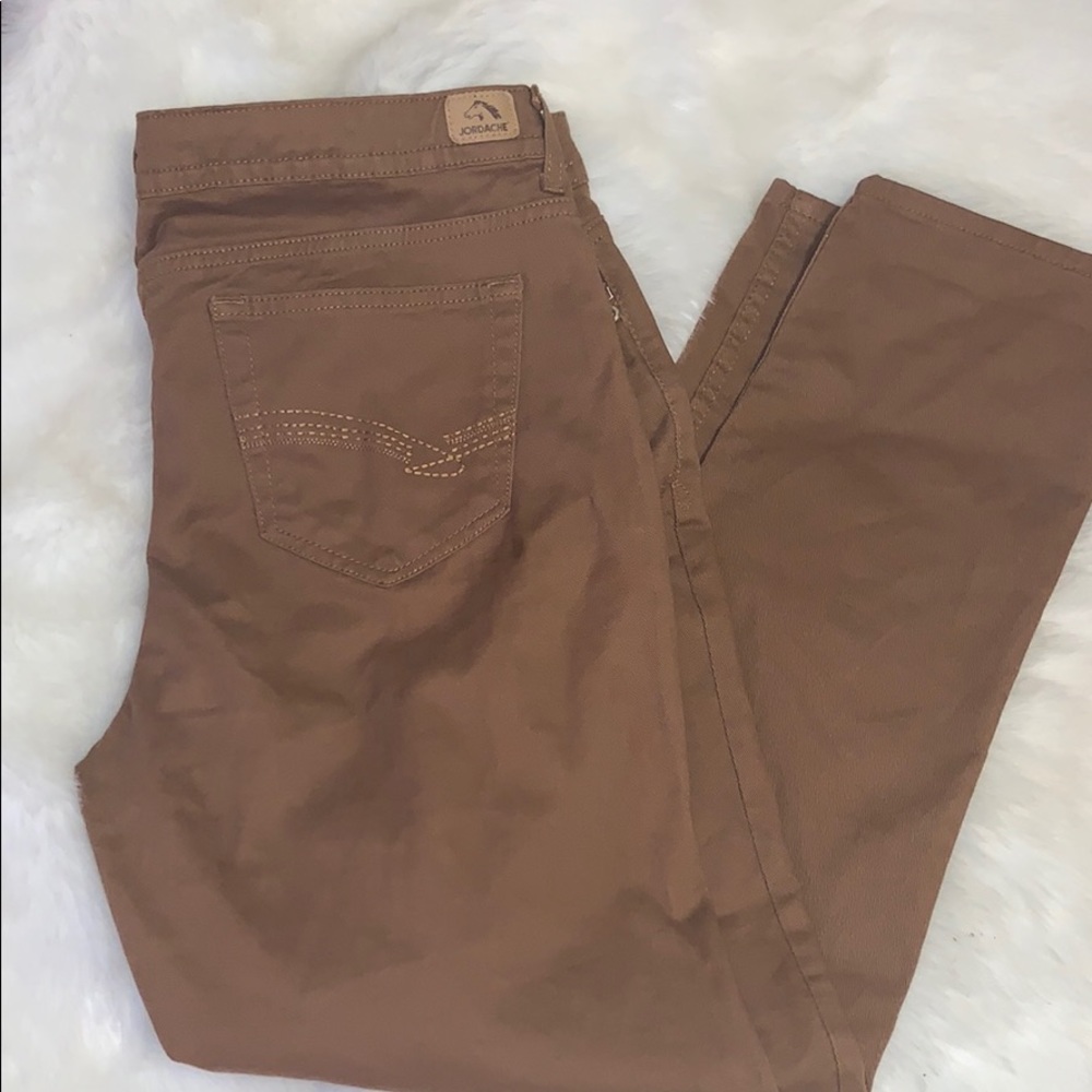 Jordache size 16, tan jeans